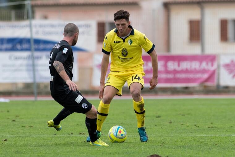 Riccardo Casini ai tempi dell'Arzachena | Foto Emanuele Perrone