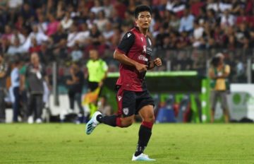 Han Kwang Song in una delle sue ultime apparizioni con la maglia del Cagliari