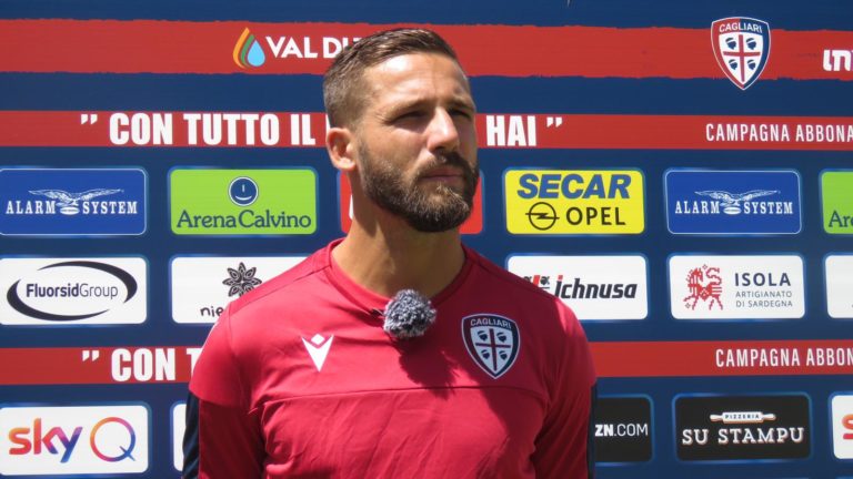 Leonardo Pavoletti in maglia Cagliari