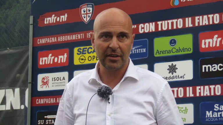 Il presidente del Cagliari Tommaso Giulini in primo piano
