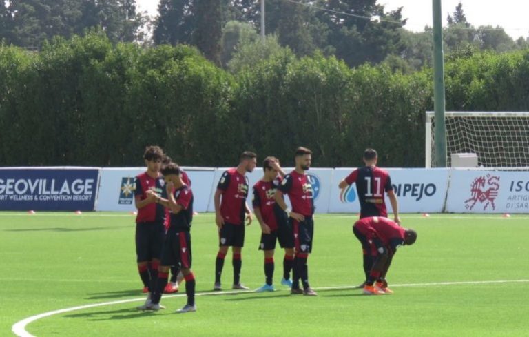 la Primavera del Cagliari in campo