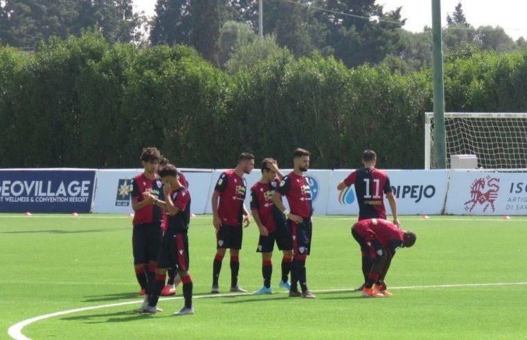 la Primavera del Cagliari in campo