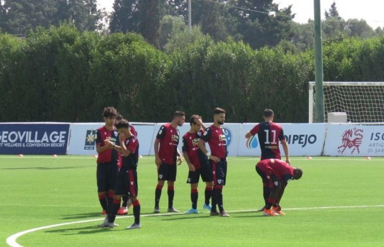 la Primavera del Cagliari in campo