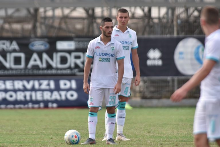 Biancu in azione in maglia Olbia