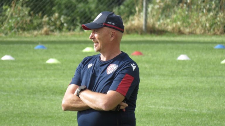 Rolando Maran in campo ad Aritzo