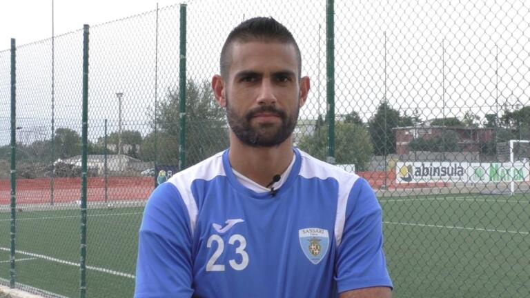 Francesco Virdis nel centro di allenamento del Latte Dolce