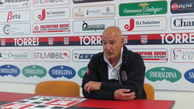 Marco Mariotti in sala stampa al Vanni Sanna