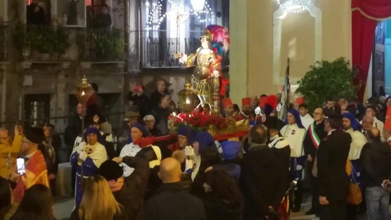 Un momento della processione di SantEfisio
