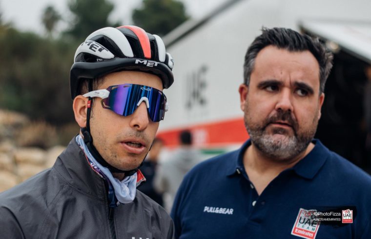 Fabio Aru nel ritiro del Team Emirates a Benidorm