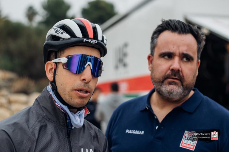 Fabio Aru nel ritiro del Team Emirates a Benidorm