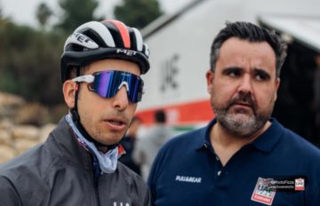 Fabio Aru nel ritiro del Team Emirates a Benidorm