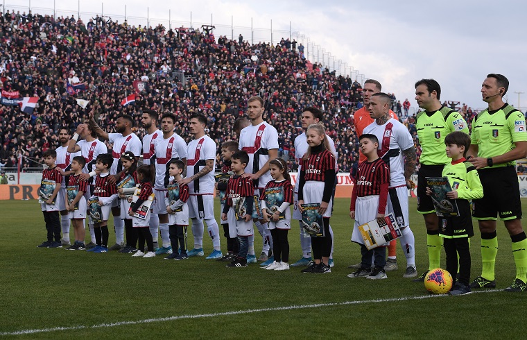 L'undici di partenza del Cagliari che ha sfidato il Milan