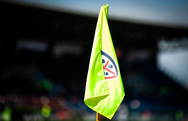 Una bandierina del Cagliari calcio