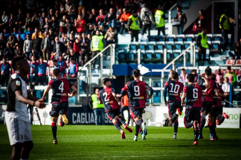 Primavera del Cagliari in azione