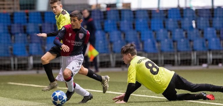 Un immagine del Cagliari Under 14 alla Minsk Cup 2020