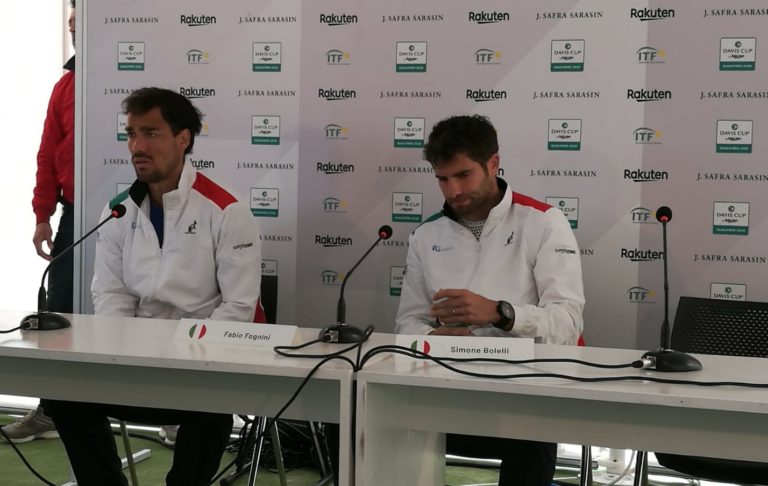 Fognini e Bolelli in conferenza stampa