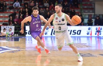 Marco Spissu nel match contro Burgos