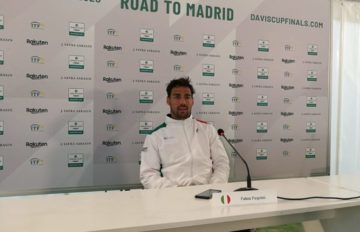 Fabio Fognini in conferenza stampa