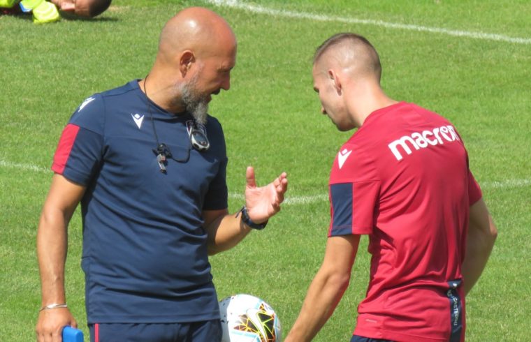 Roberto De Bellis a colloquio con Marko Rog, durante il ritiro di Pejo