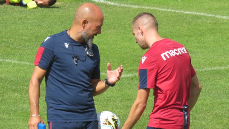Roberto De Bellis a colloquio con Marko Rog, durante il ritiro di Pejo