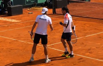 Bolelli e Fognini sulla terra rossa di Cagliari