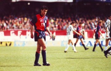 Daniel Fonseca con la maglia del Cagliari