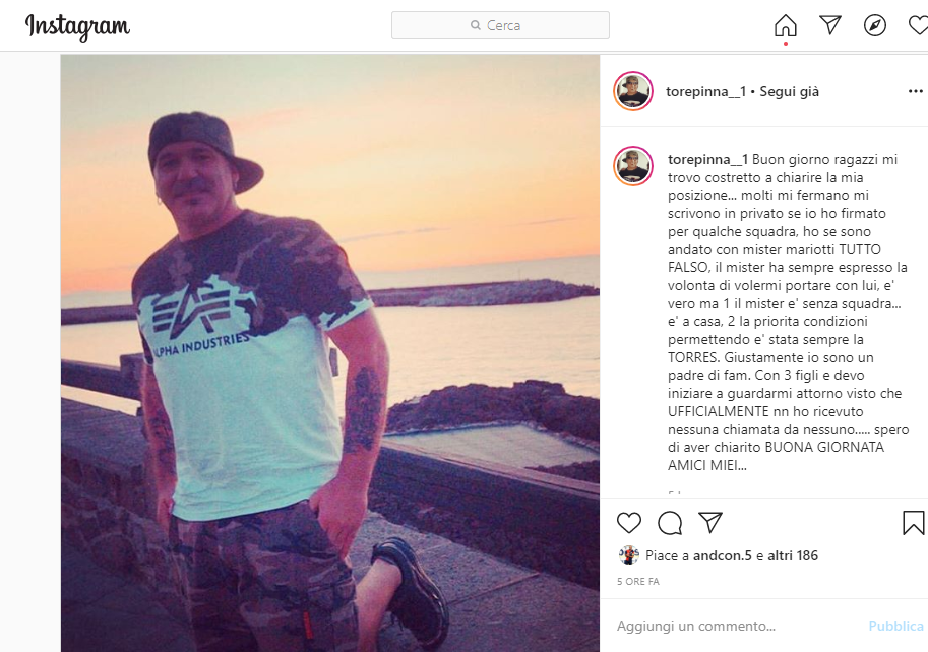 Un post Instagram di Tore Pinna