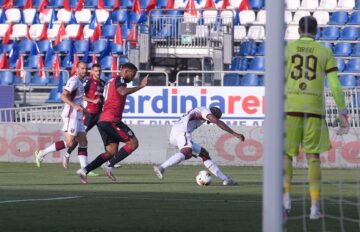 Un'istantanea di Cagliari-Torino