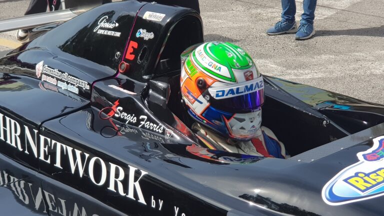 Sergio Farris alla partenza di una gara