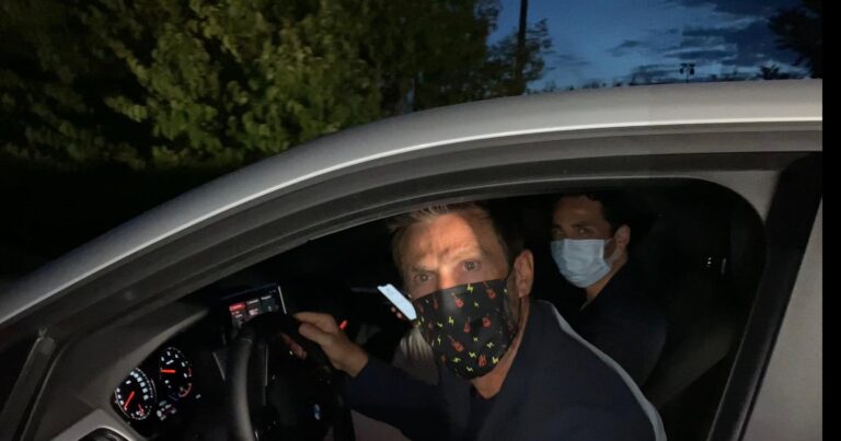 Di Francesco all'uscita di Asseminello