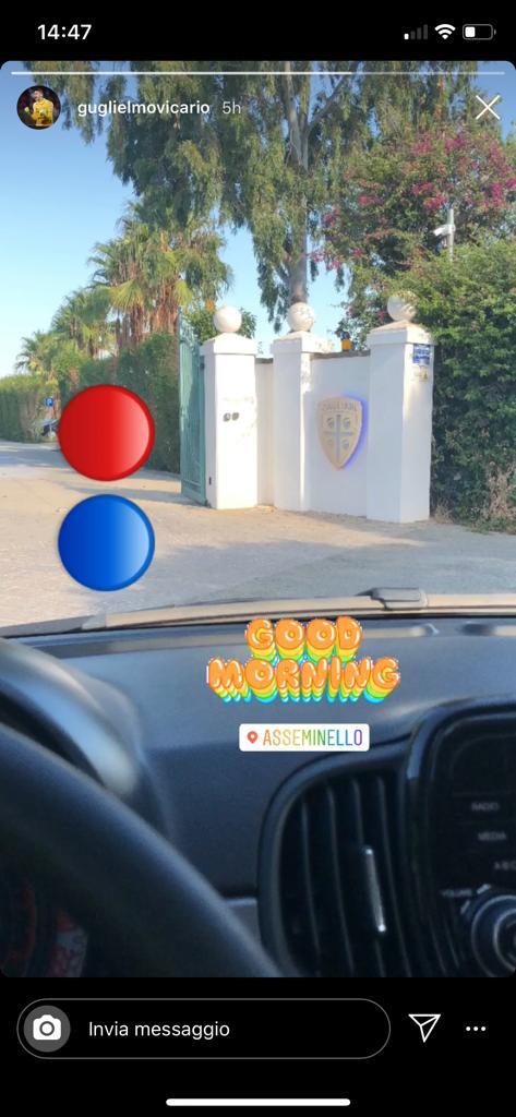 la foto postata su Instagram da Vicario ad Assemini