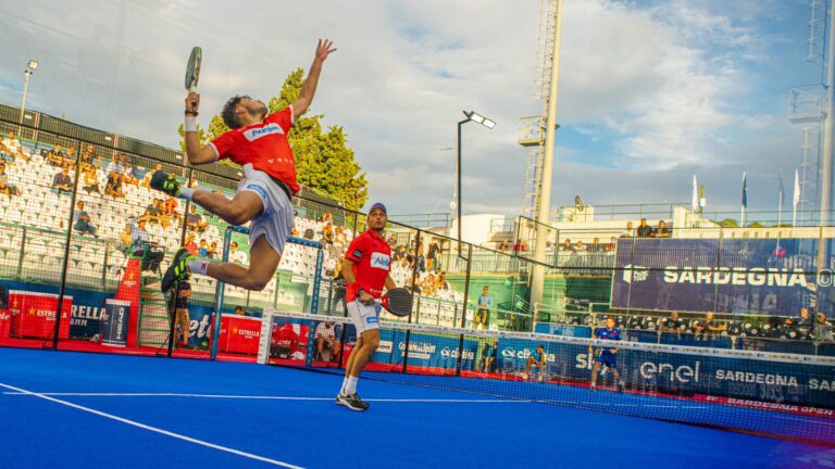 Un match degli ottavi del Sardegna Open | Foto World Padel Tour