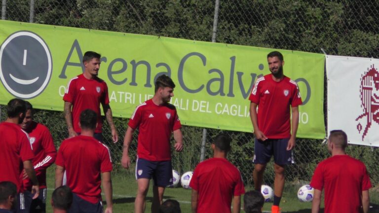 Lavoro ma anche sorrisi per il Cagliari ad Aritzo