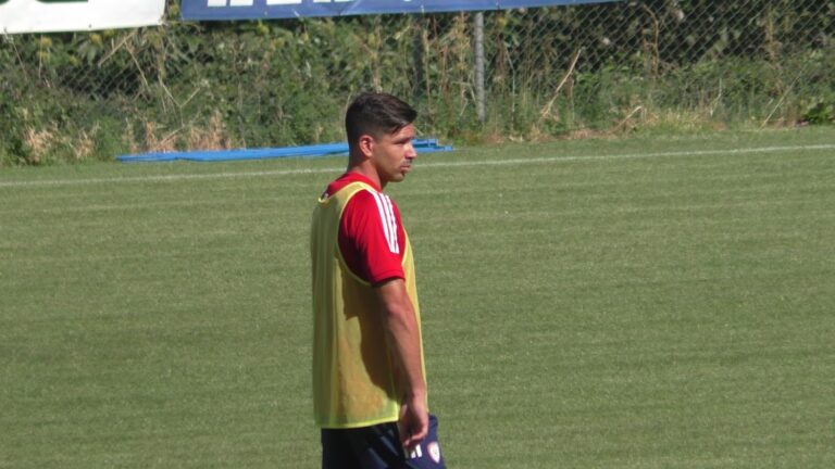 Giovanni Simeone nel ritiro di Aritzo