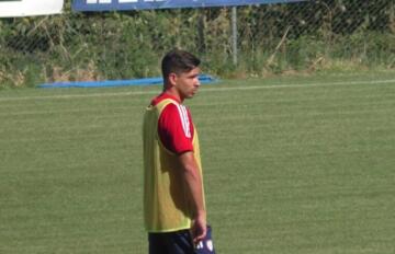 Giovanni Simeone nel ritiro di Aritzo