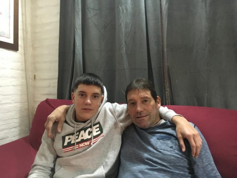 Fabian O Neill e suo figlio Favio