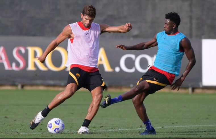 Federico Fazio in allenamento