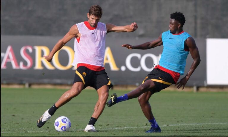 Federico Fazio in allenamento