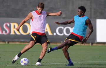 Federico Fazio in allenamento