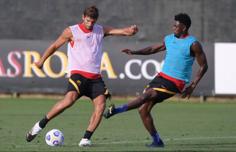 Federico Fazio in allenamento