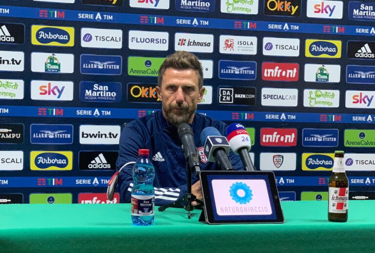 Eusebio Di Francesco in conferenza