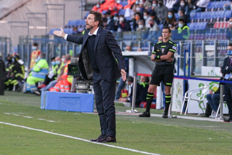 Eusebio Di Francesco in panchina | Foto Emanuele Perrone