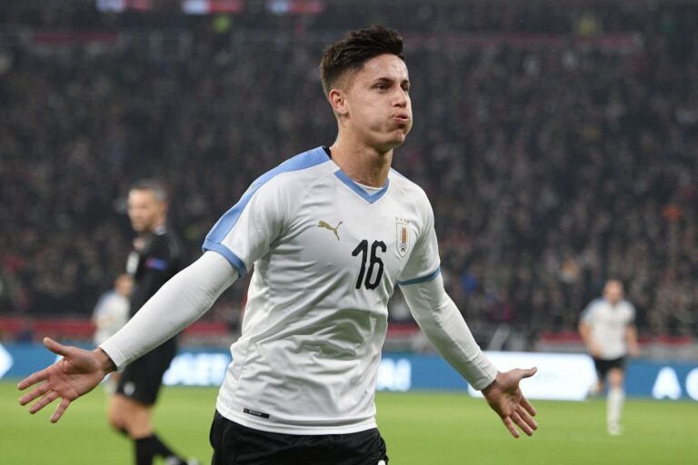 Brian Rodriguez con la maglia della Celeste