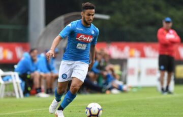 Adam Ounas in amichevole col Napoli