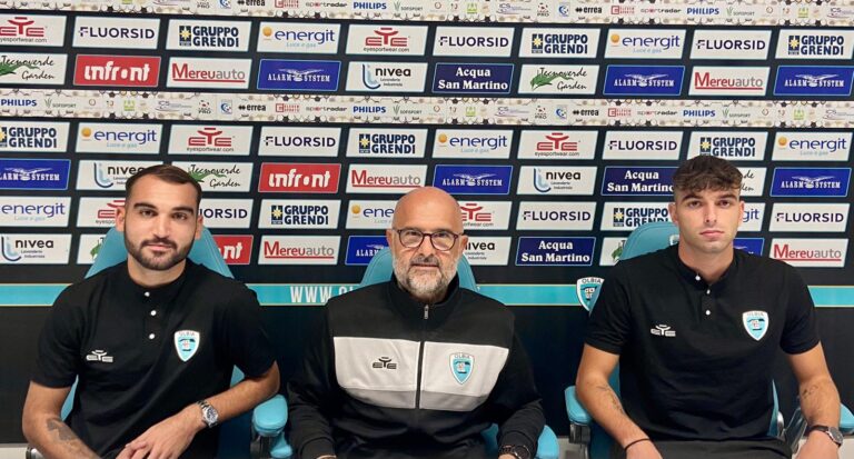 Riccardo Ladinetti e Mattia D Agostino alla presentazione insieme a Max Canzi