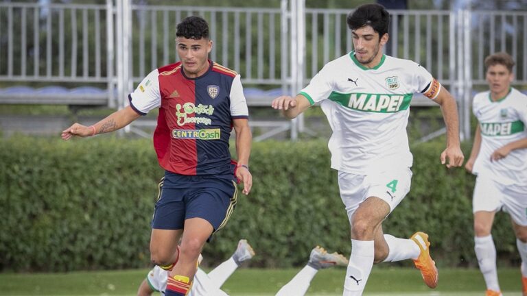 Michele Masala con il Cagliari Primavera