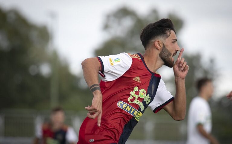 Gianluca Contini in una esultanza