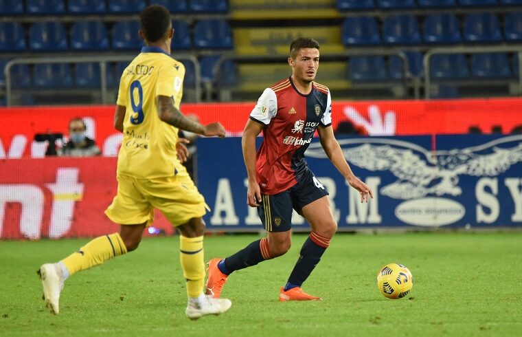 Andrea Carboni contro il Verona in Coppa Italia | Foto Alessandro Sanna