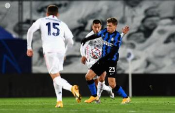 Nicolò Barella contro il Real Madrid | Foto Inter FC