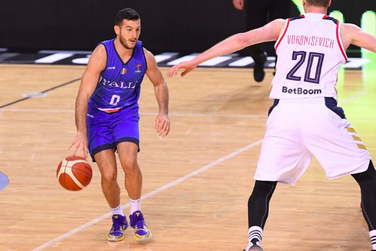 Marco Spissu contro la Russia | Foto Italbasket